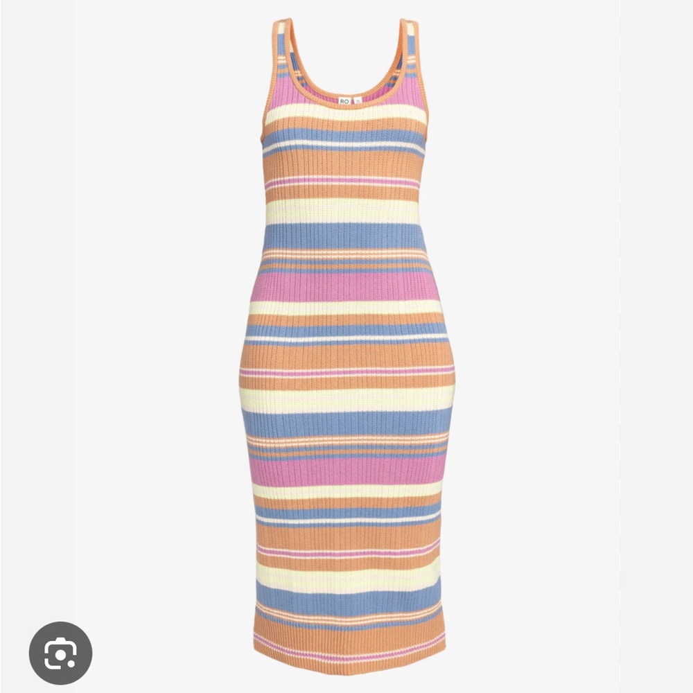 Roxy Playa Del Amor Dress NWOT Knit Midi Dress